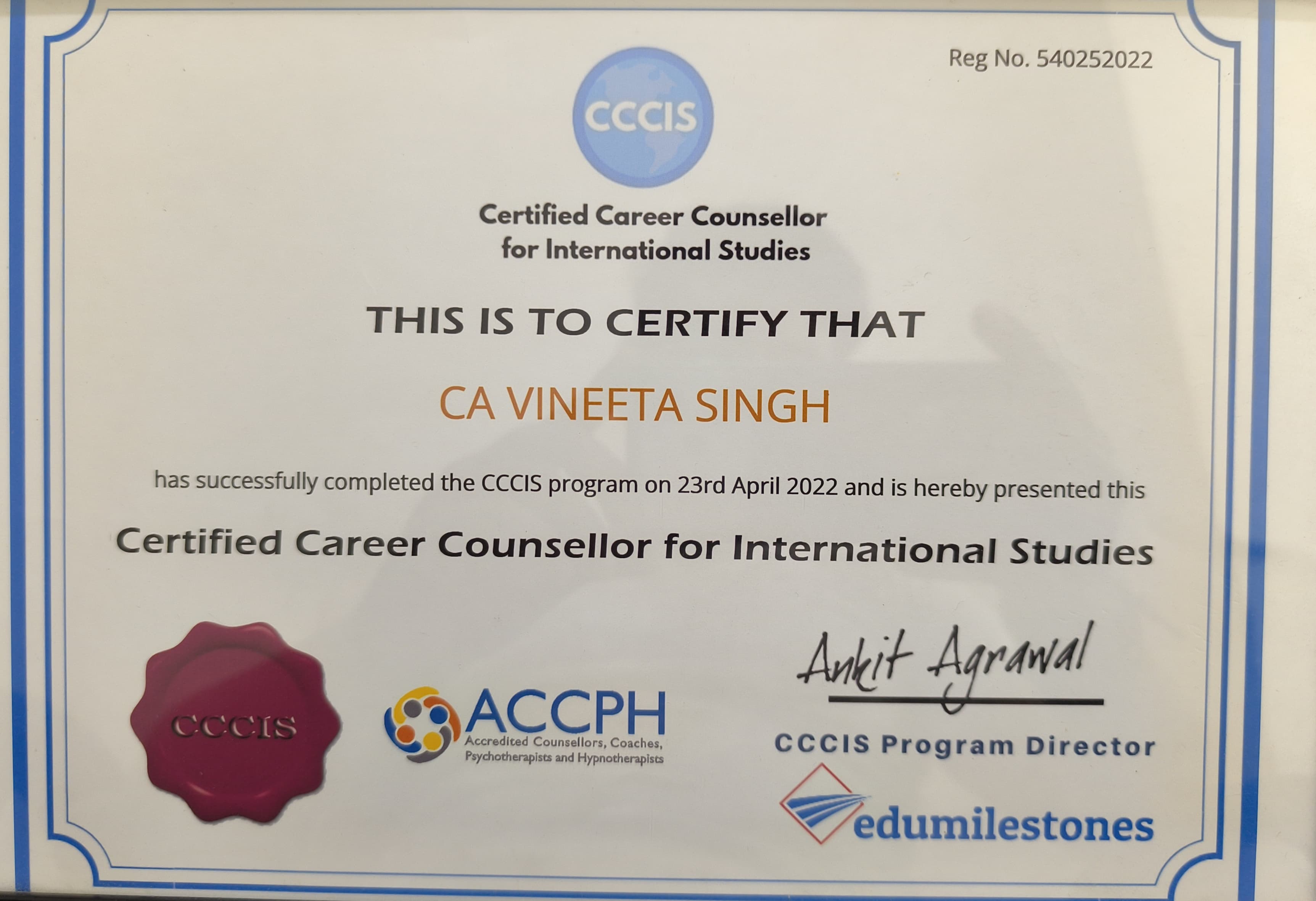 Certified Career Counsellor